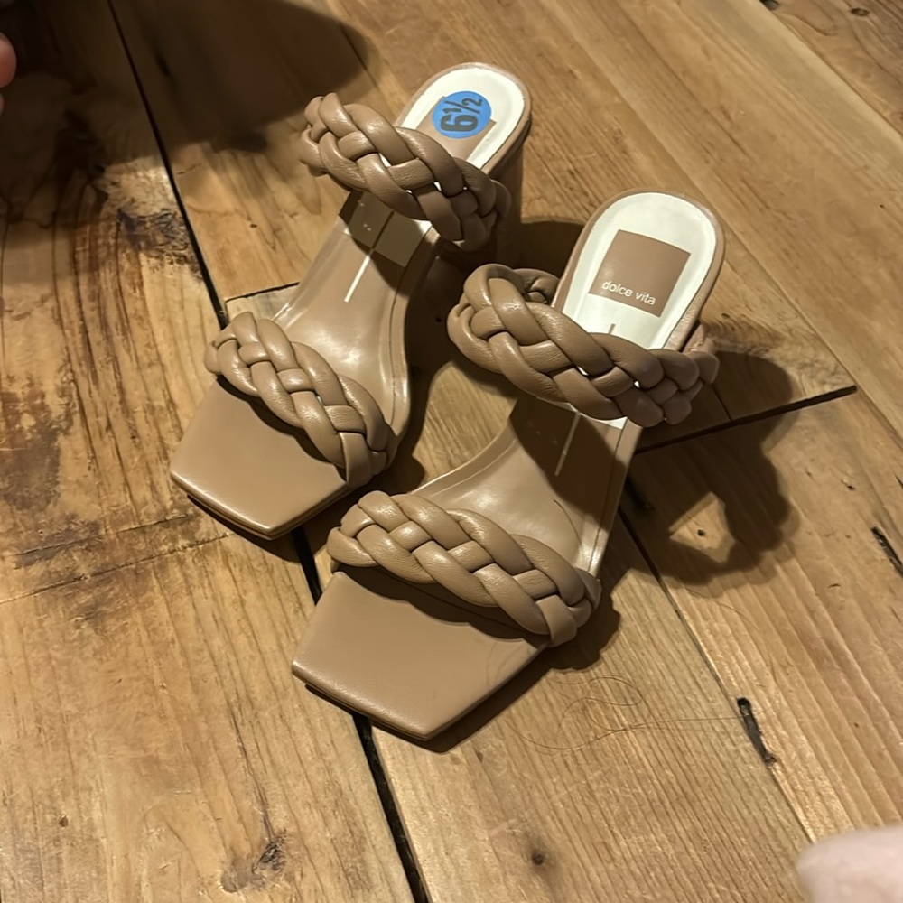 Dolce vita braided sandals block heel